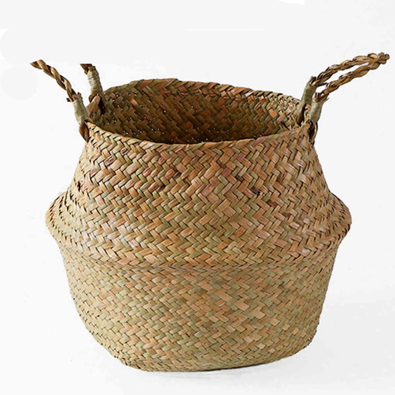 Wicker basket with symmetrical handwoven handles – another view (3)