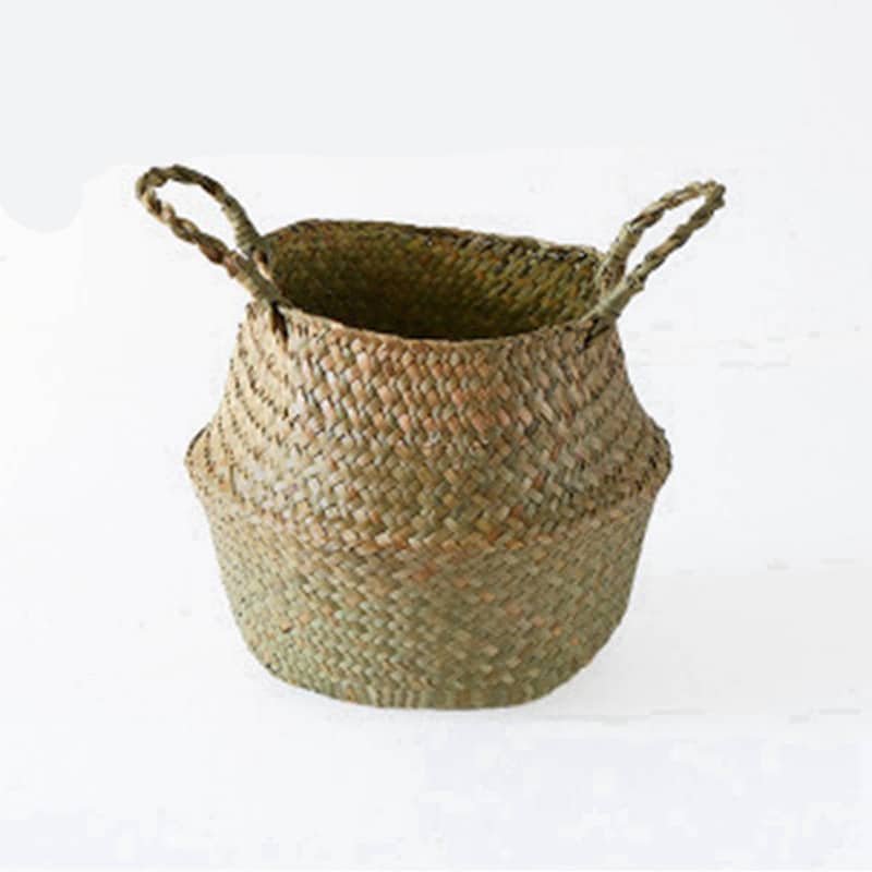 Wicker basket with symmetrical handwoven handles – another view (2)