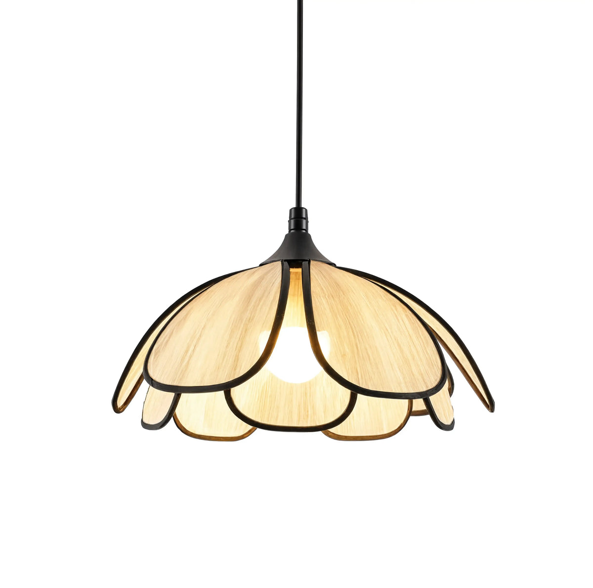 Coré abaca flower pendant light