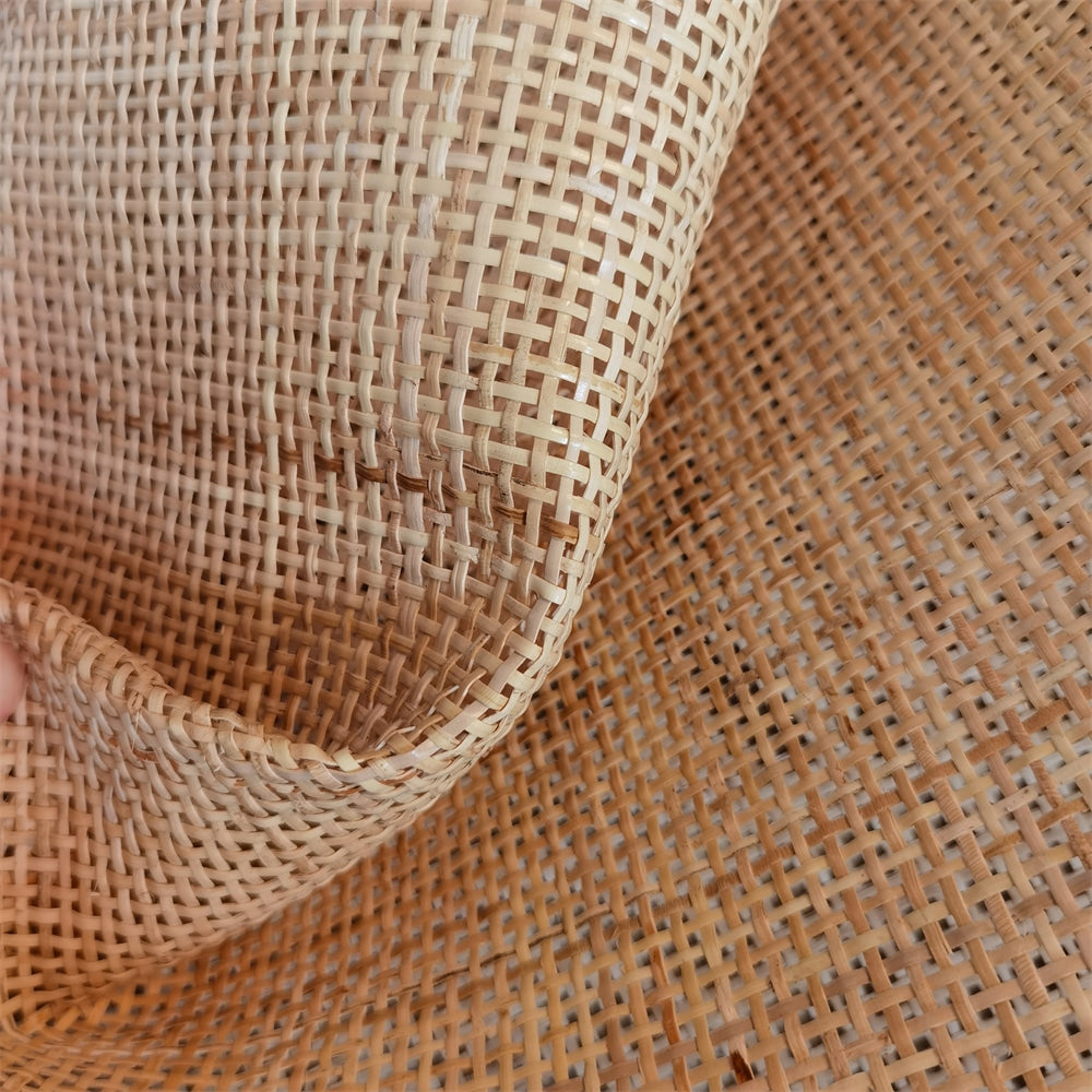 Square mesh rattan cane webbing roll – close-up detail (2)