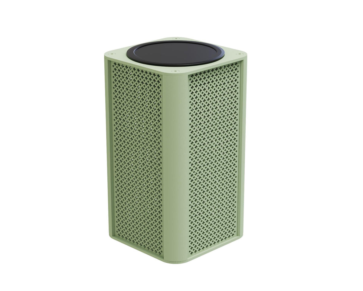 Arlo Cube green aluminum solar lamp