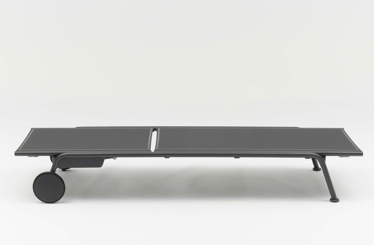 Sunny gray aluminum and textilene chaise lounges, set of 2 – another view (4)