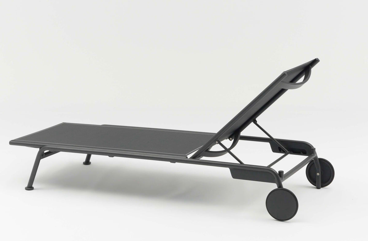 Sunny gray aluminum and textilene chaise lounges, set of 2 – another view (2)