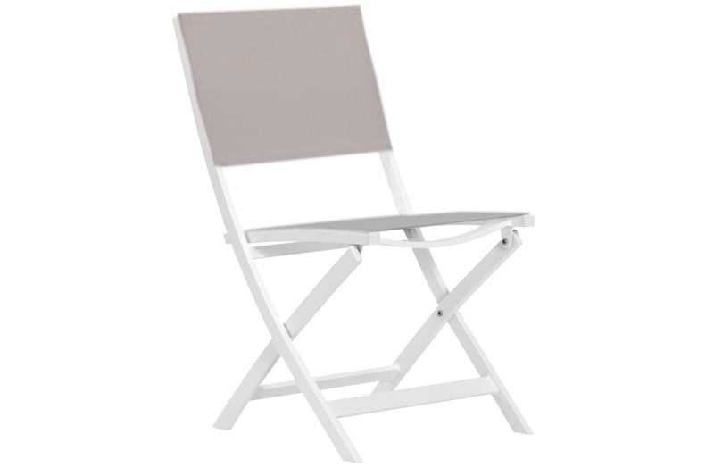 Rosyland folding aluminum balcony table with two chairs – another view
