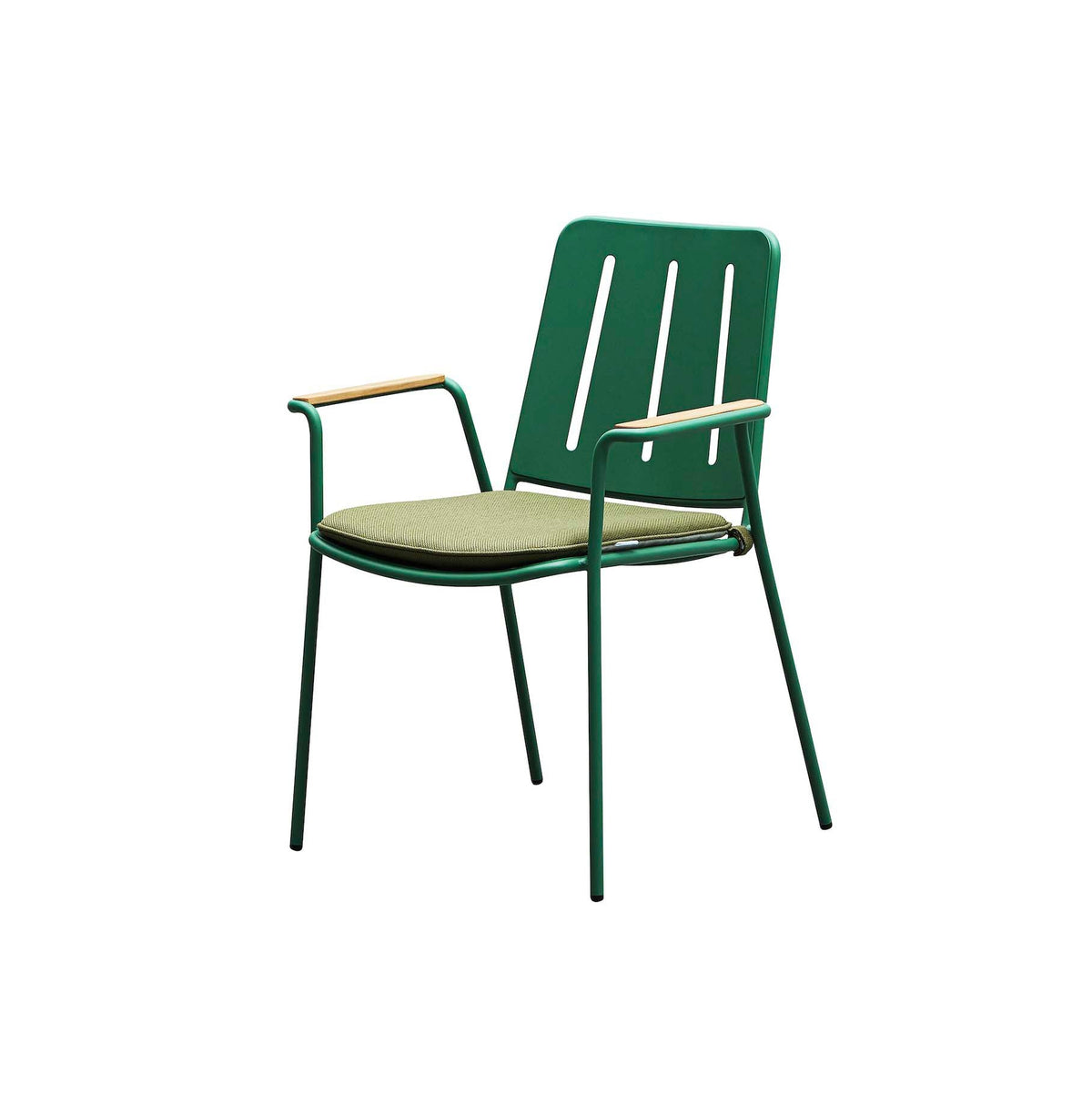 Sarran green rope cafe chairs, set of 4