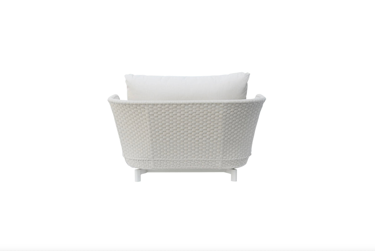 Charly aluminum and rope outdoor club chair – another view (2)