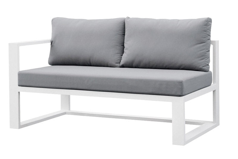 Chaise from the Belly XL extra-large aluminum outdoor sectional with armchair