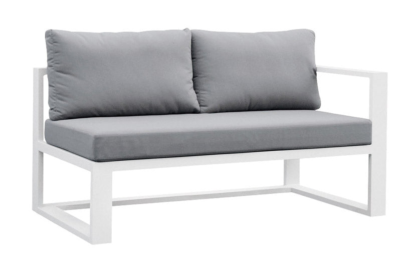 Chaise from the Belly XL extra-large aluminum outdoor sectional with armchair – another view