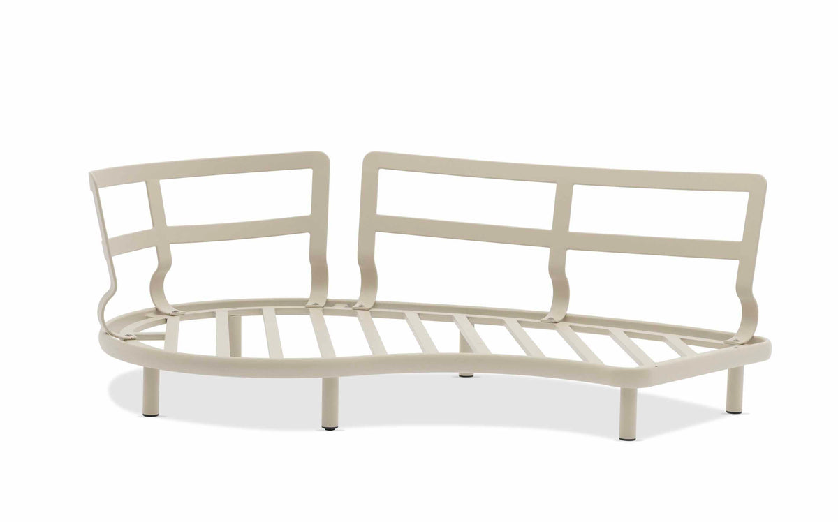 Rosa modular aluminum outdoor sofa set with thick cushions – another view