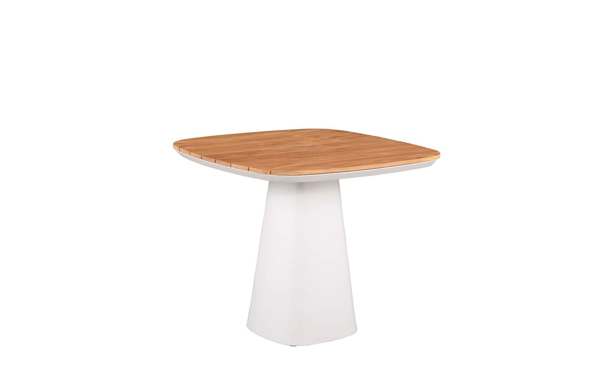 Milo square solid teak top patio table