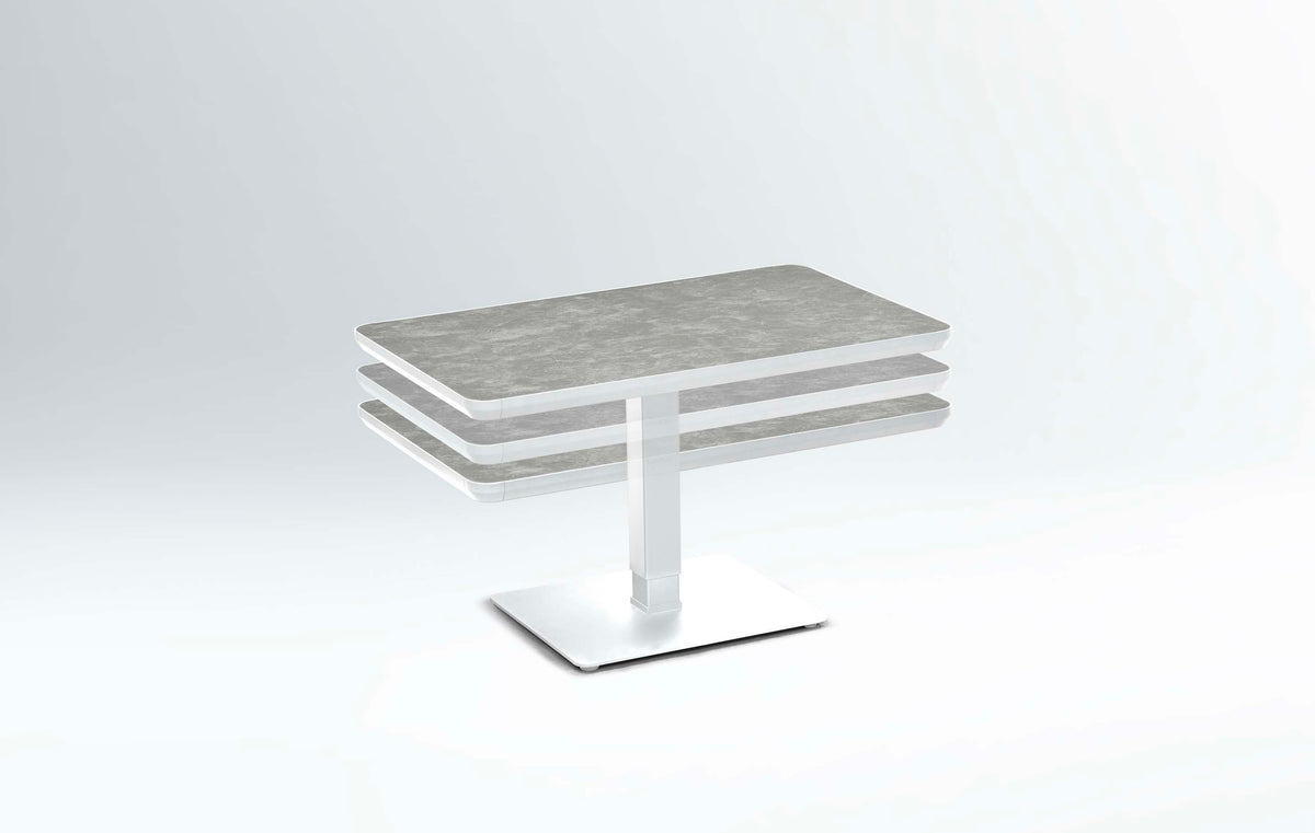 Marius white aluminum patio set with reclining armchairs and lift-top table – another view (2)