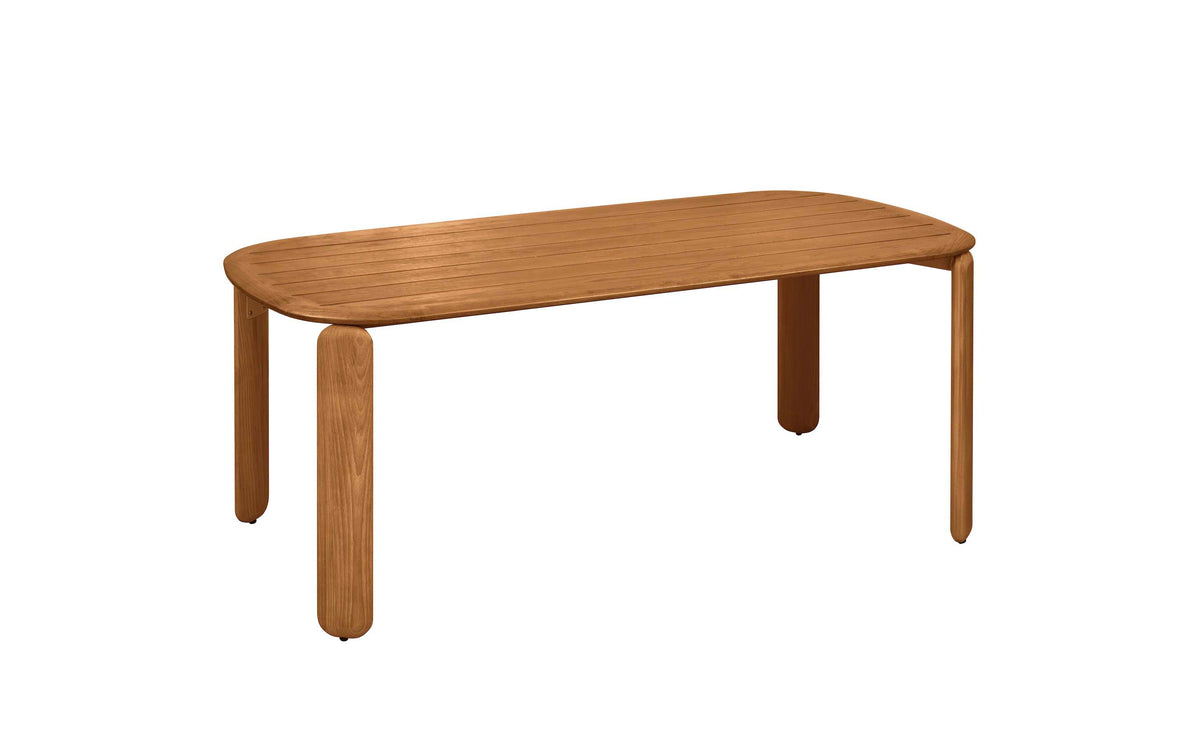 Roma 6-seat solid teak outdoor dining set