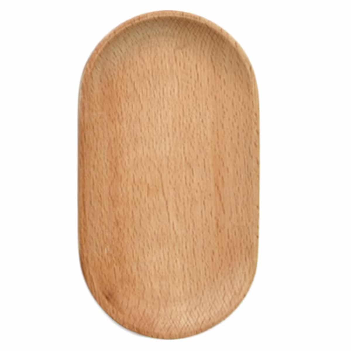 Retro oval woven bamboo platter