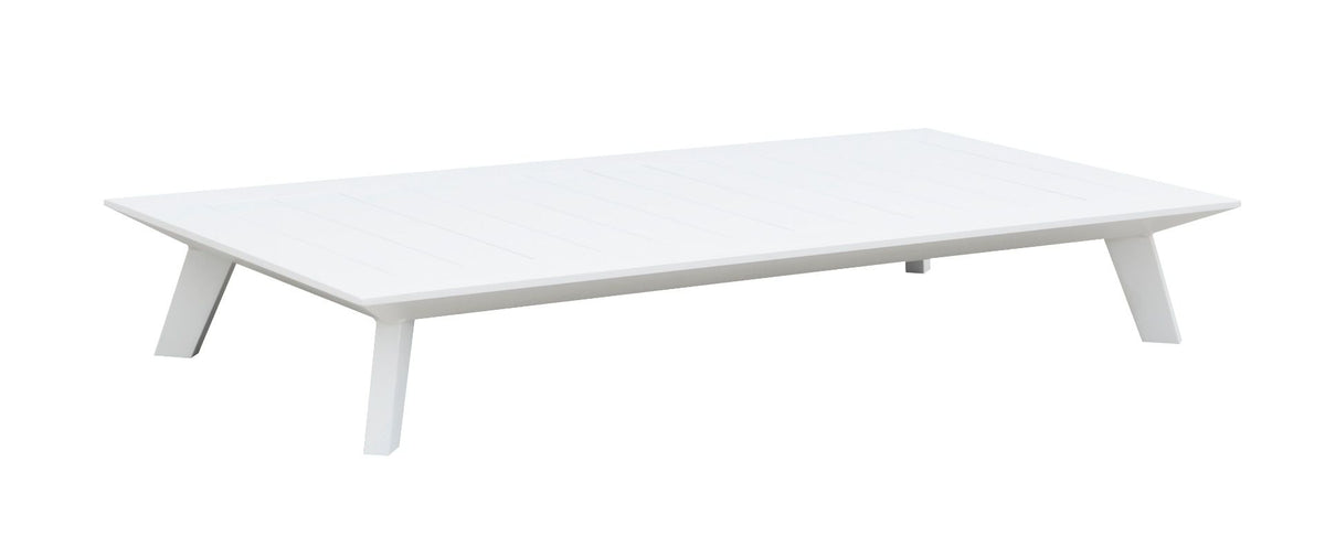 Tiny 6-seat white modular aluminum outdoor sofa – another view (2)