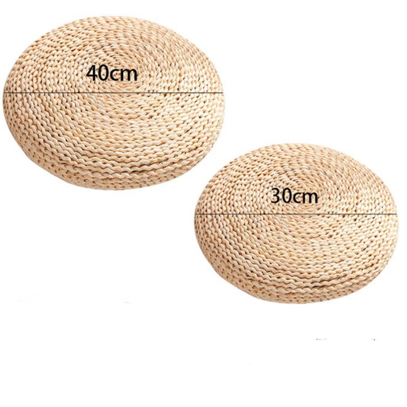 Round light woven rattan cushion – dimensions diagram