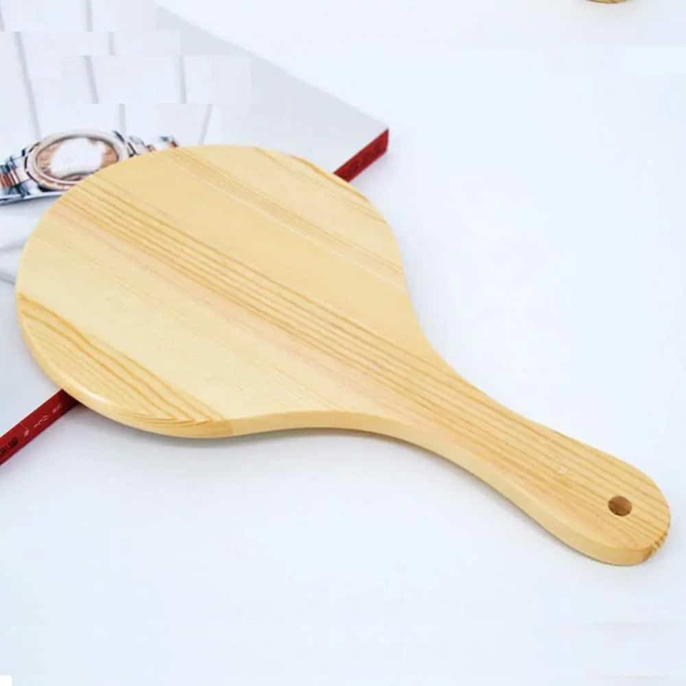 Round handmade braided bamboo mirror – close-up detail