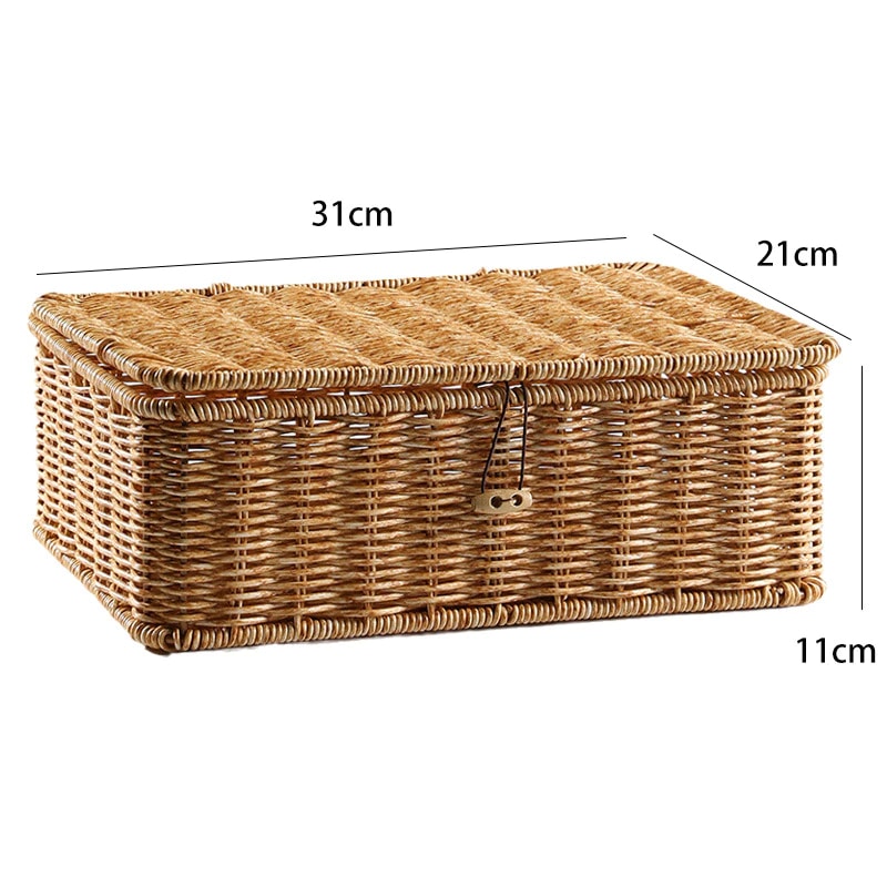 Structured woven natural-fiber storage basket – dimensions diagram (2)