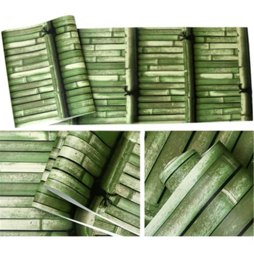 Realistic modern bamboo wallpaper – multiple views