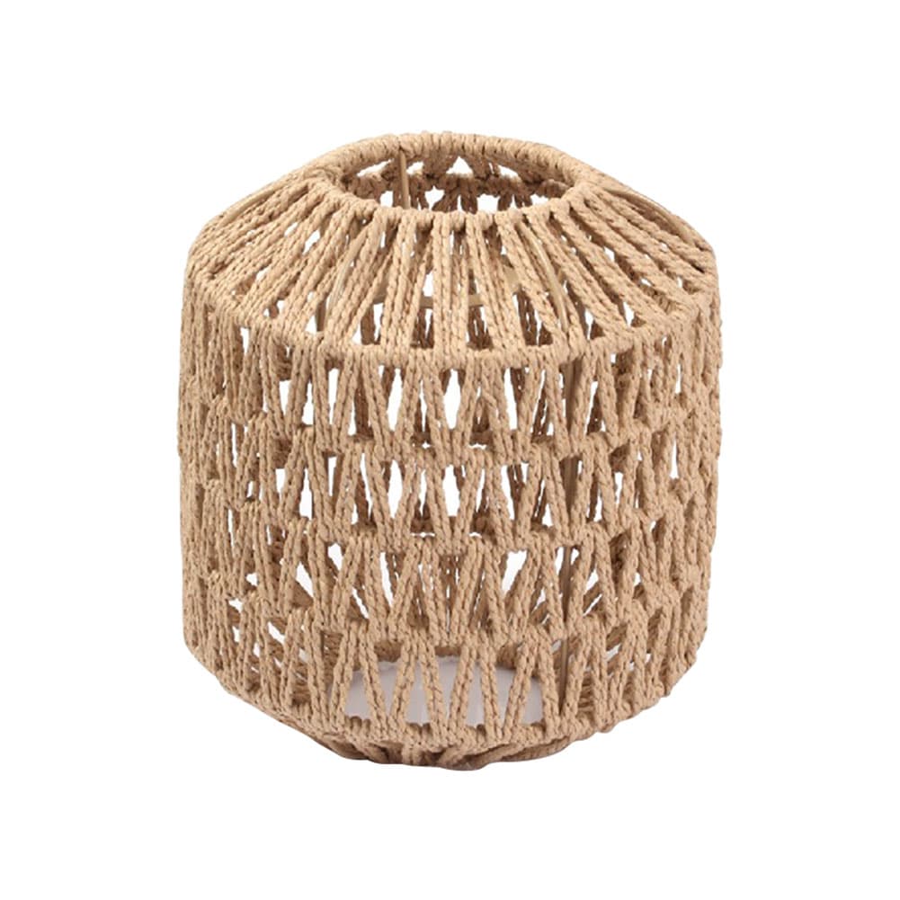 Vintage handwoven rattan hanging light – B variant