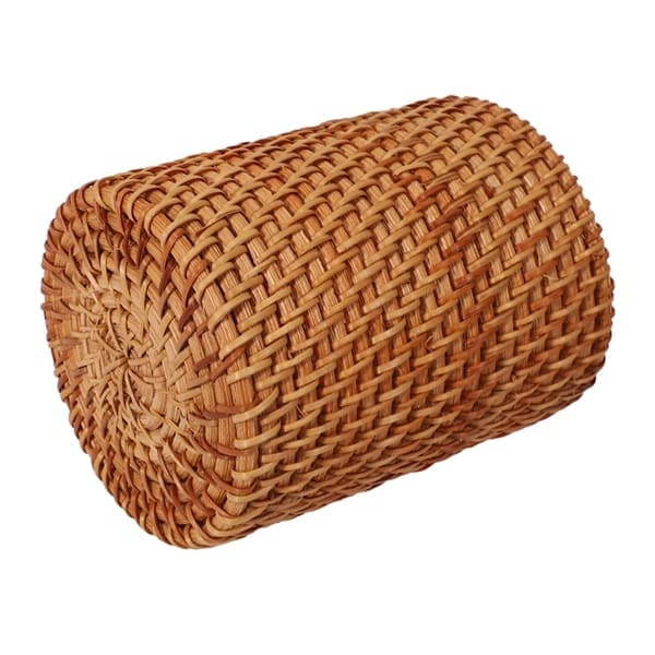 Round cylindrical rattan utensil holder – another view (4)