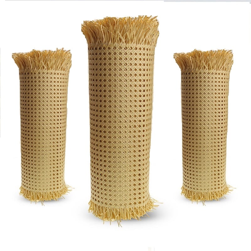Roll of waterproof plastic rattan webbing – another view