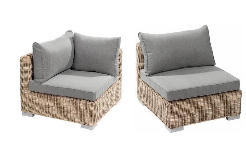 Philippine 8-seat round resin wicker sectional