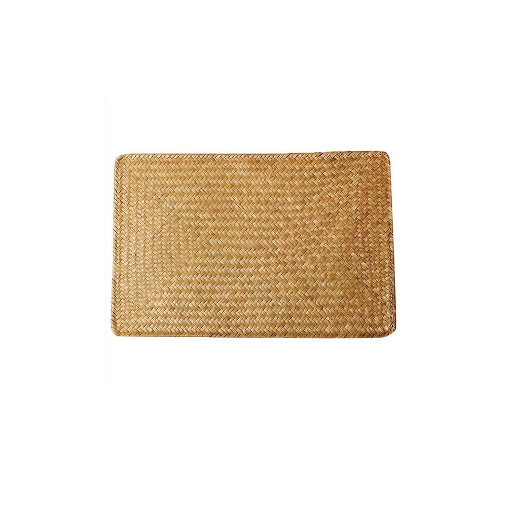 Rectangular handwoven seagrass placemat