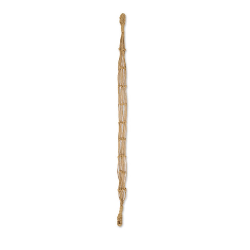 Nordic hanging brown fiber rope holder – another view