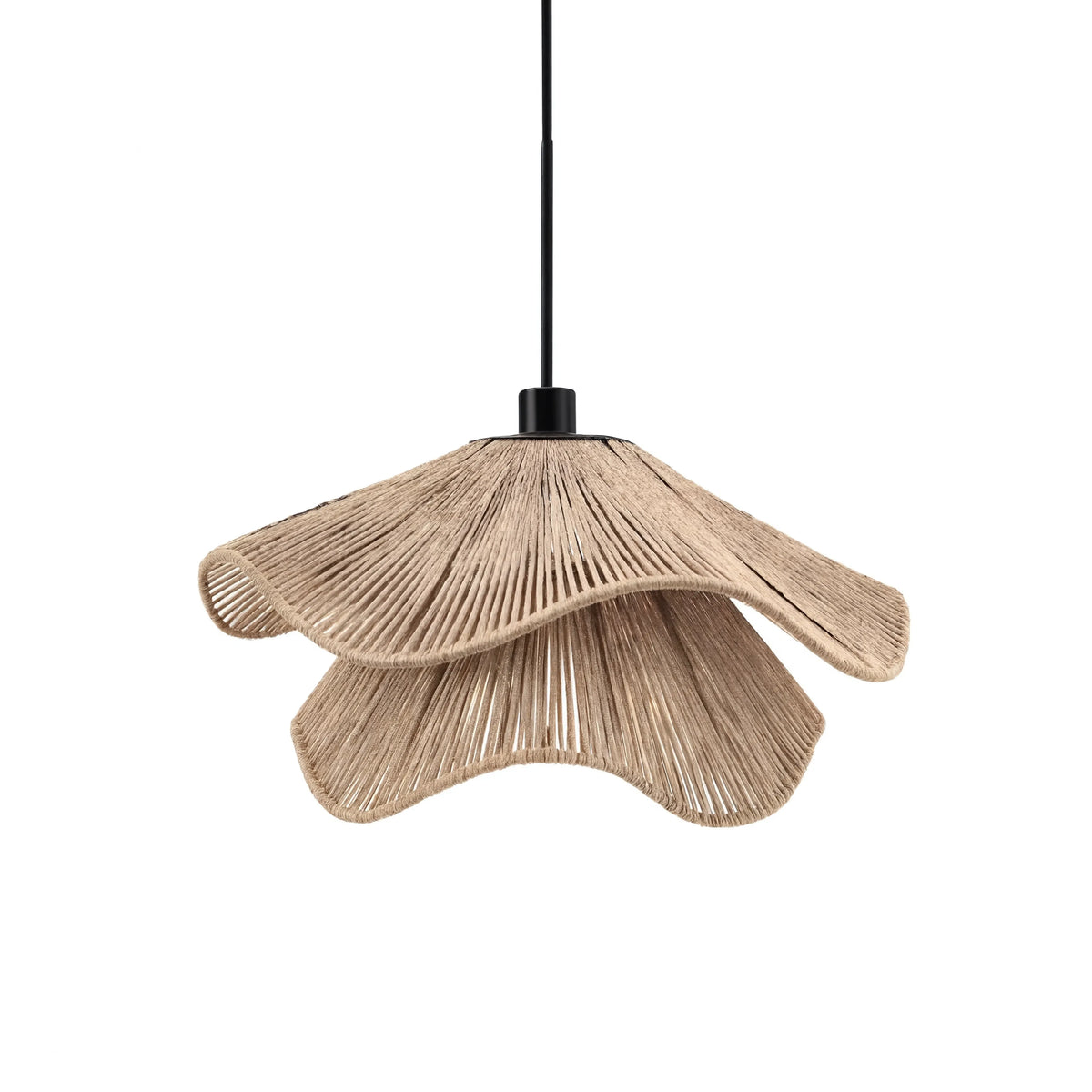 Naxos double jute rope pendant light