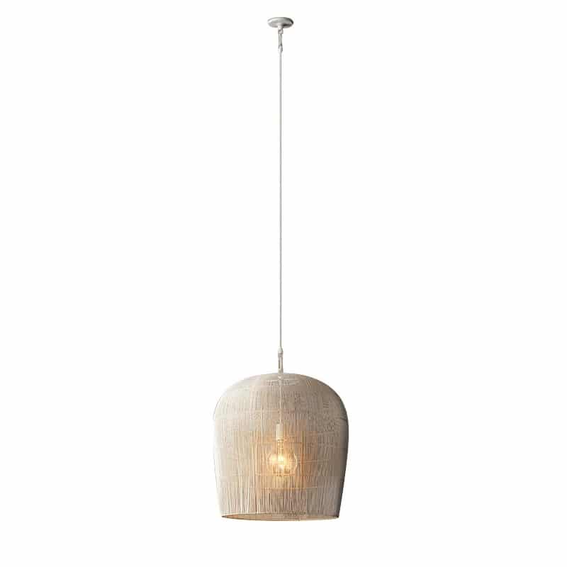 Japanese-style rattan LED pendant light