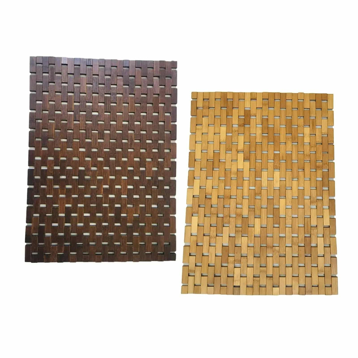 Modern comfortable bamboo rug with clean lines – multiple views