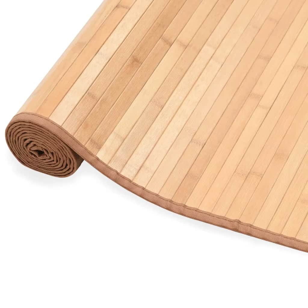 Foldable non-slip smooth bamboo floor mat – close-up detail