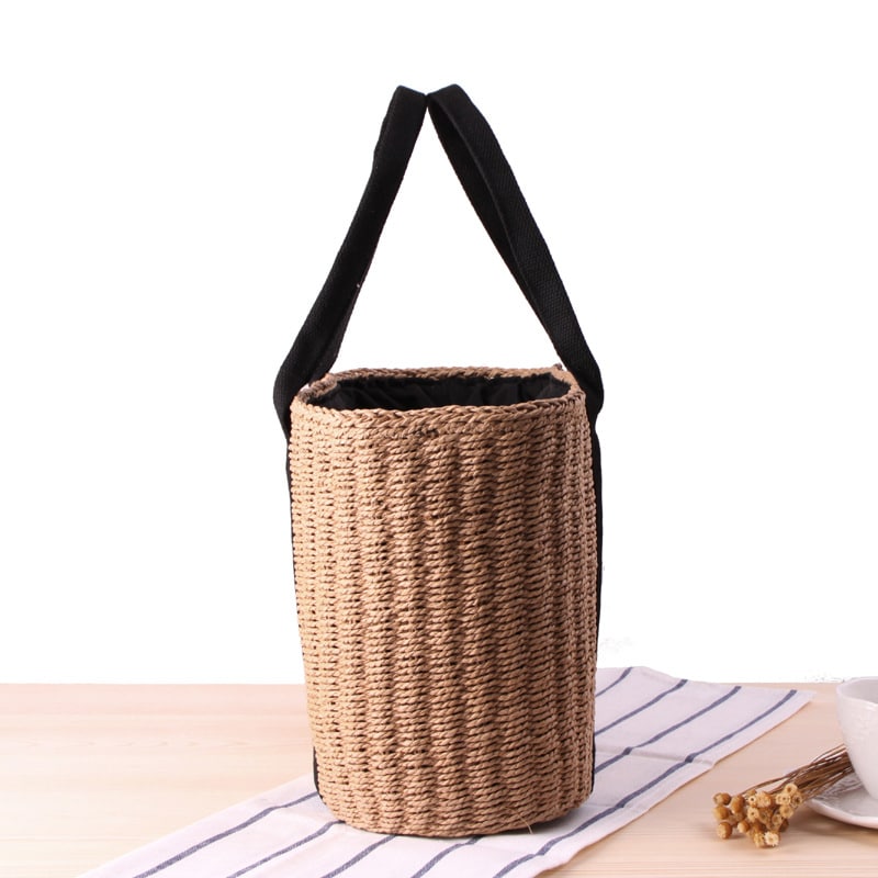 Woven rattan handbag – another view (2)