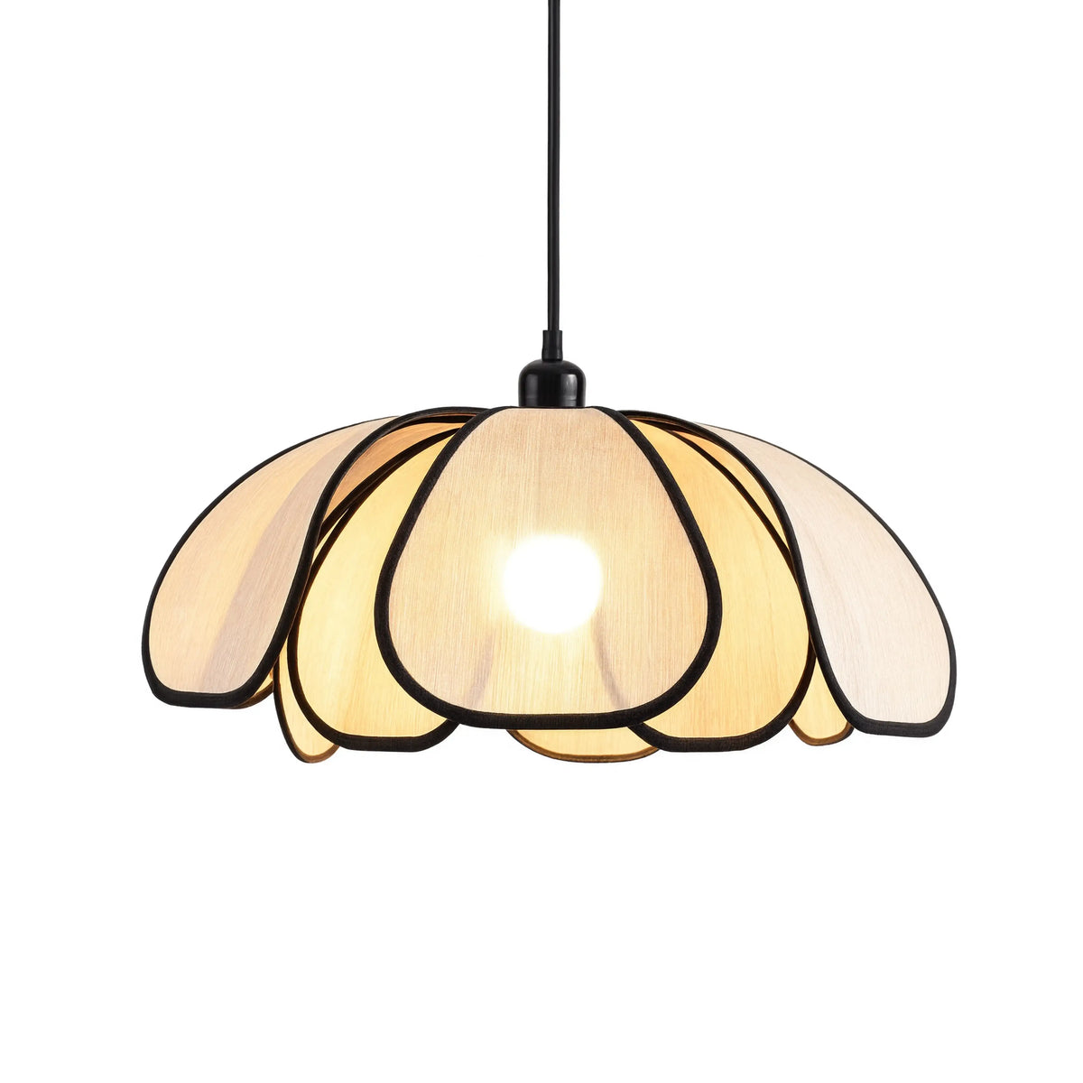 Hesperia large abaca flower pendant light