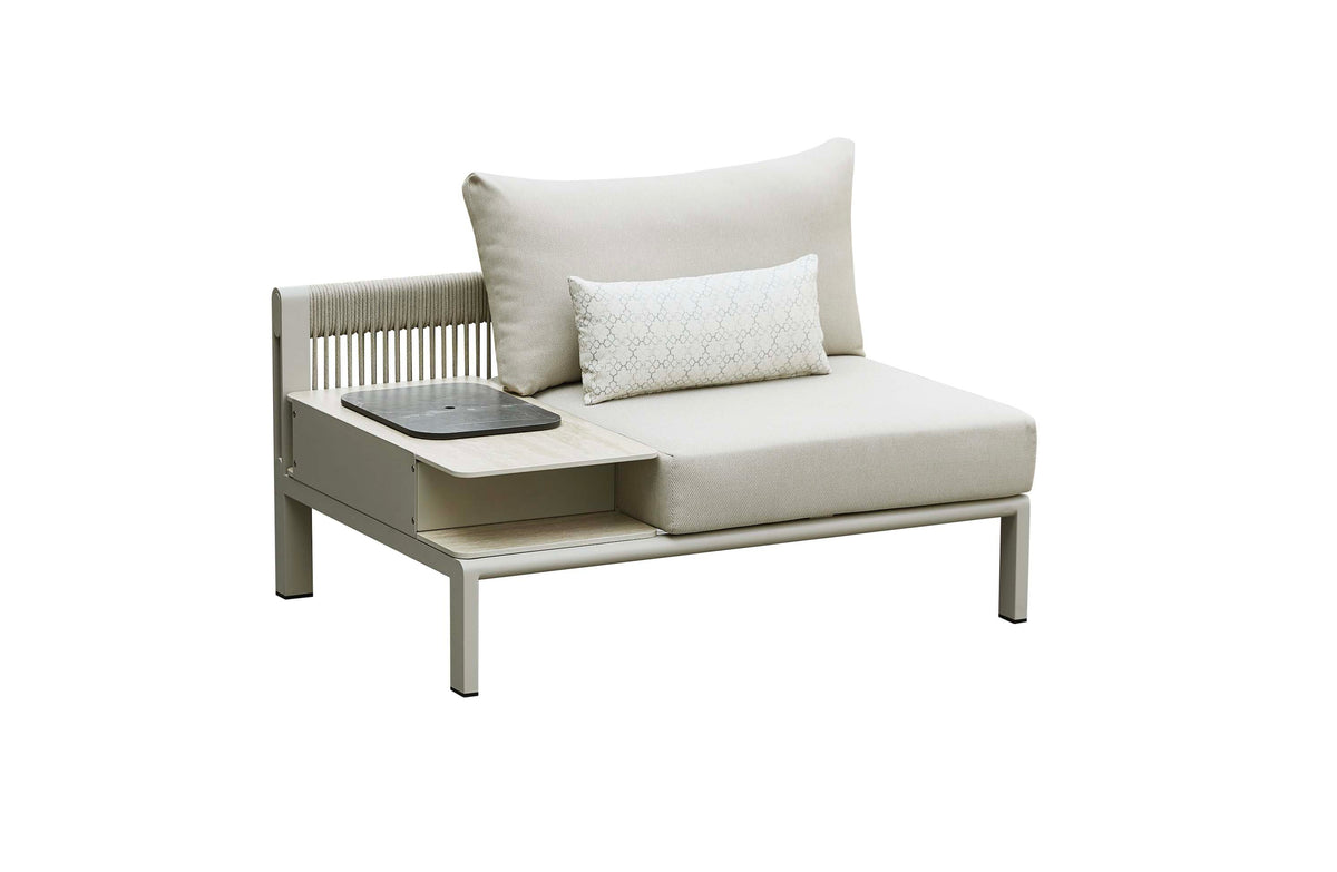 Milan 7-seat rope outdoor sectional with ice bucket armless chair – another view (2)