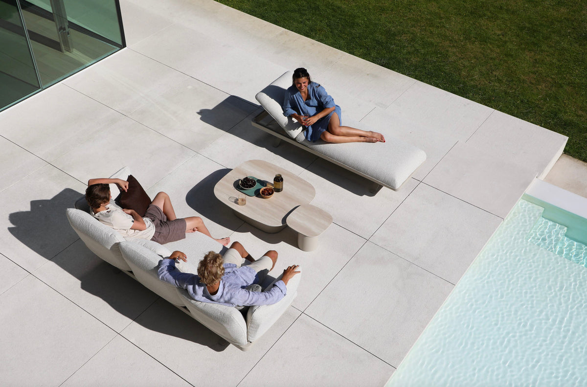 Camille convertible aluminum outdoor sectional made of two 3-seat sofas – shown outdoors (8)