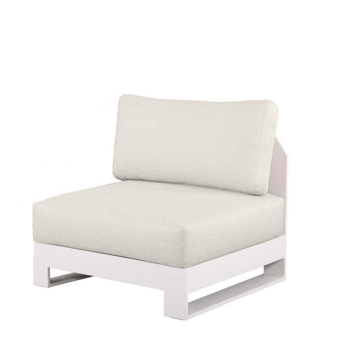 Iris modular aluminum outdoor armless chair