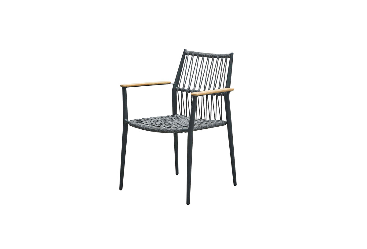 Sarran stackable restaurant patio chairs, set of 4 – another view (3)