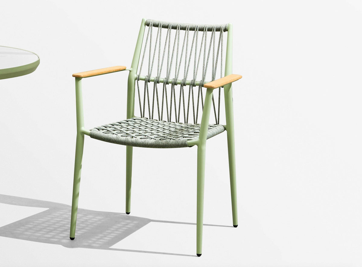 Sarran stackable restaurant patio chairs, set of 4 – another view (4)