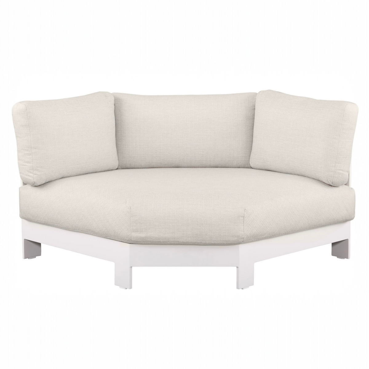 Iris extra-large aluminum outdoor corner chair