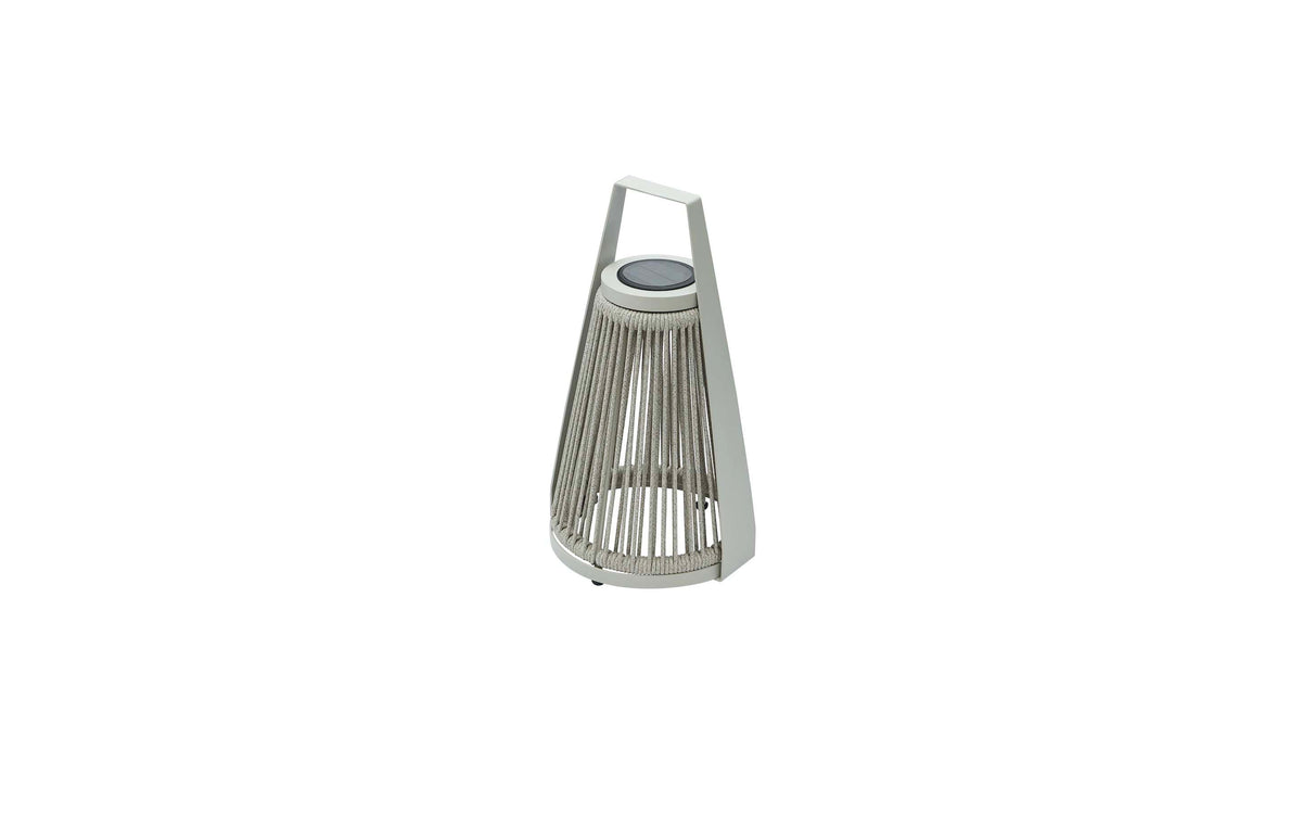 Milan beige rope solar outdoor lamp