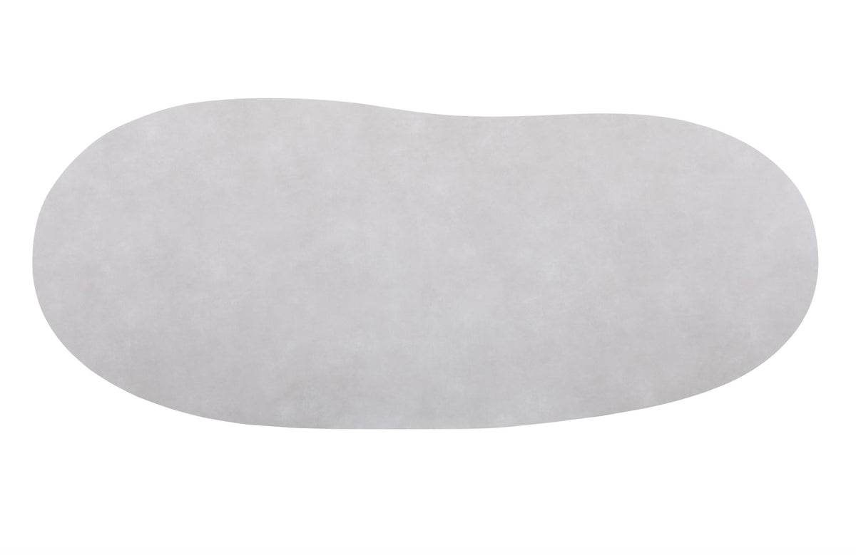 Aura free-form marble-effect ceramic outdoor dining table – close-up detail