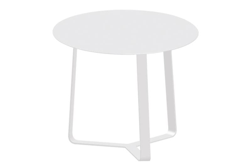 Kassy white folding aluminum sling chair – another view