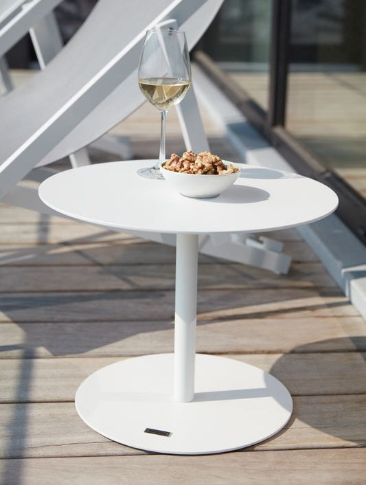 Elynn balcony set with two armchairs and two side tables – shown outdoors (3)