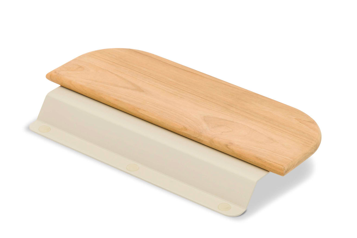 Beige small tray for the Rosa round aluminum outdoor daybed for two