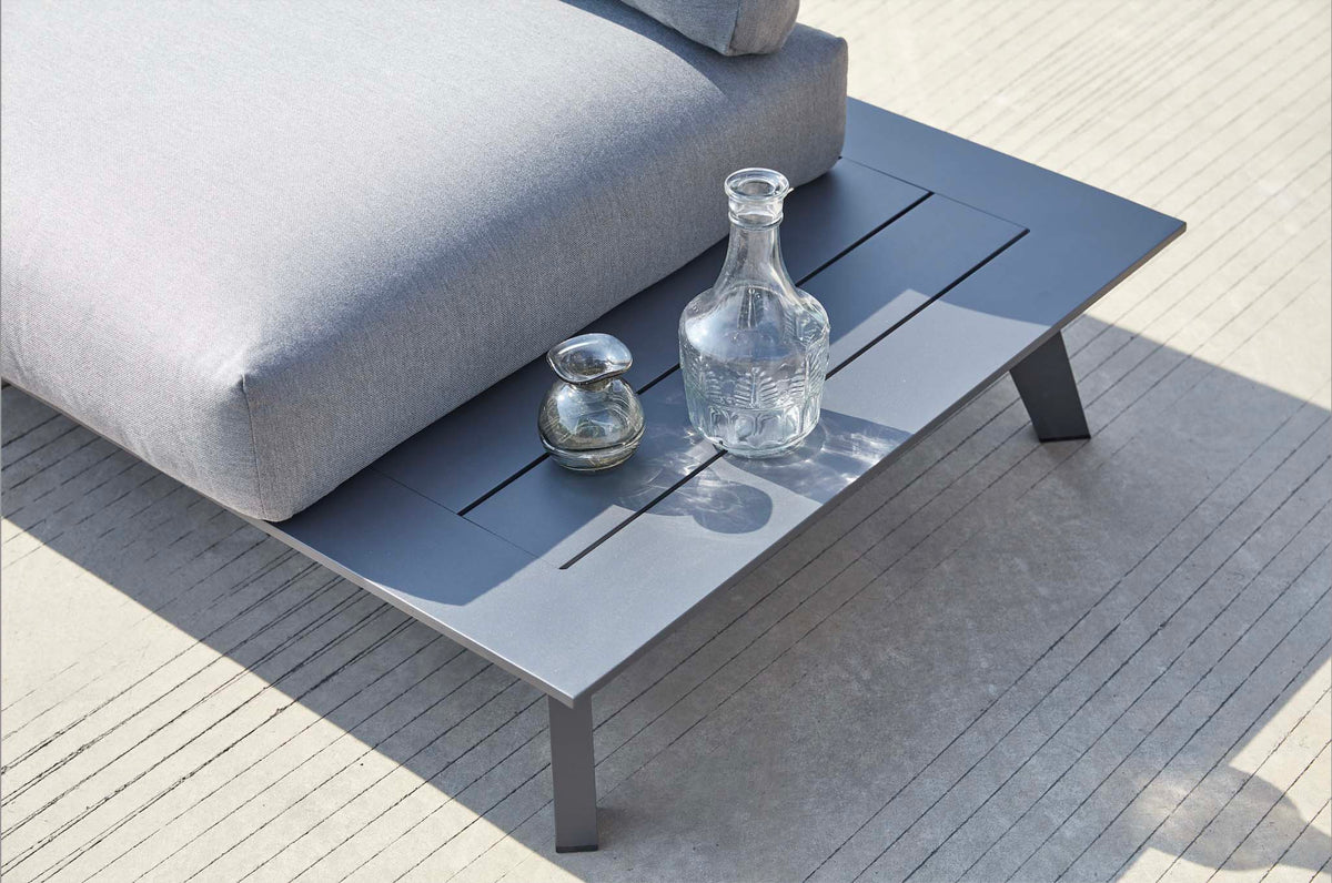 Tiny Mini anthracite modular corner sofa with reversible chaise – close-up detail