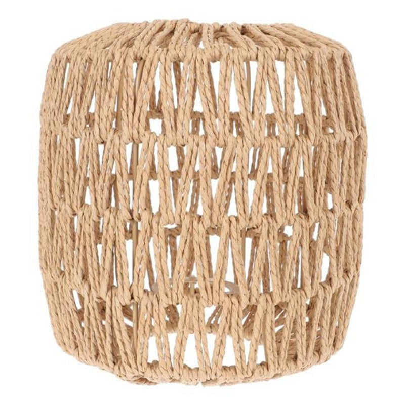 Small handmade natural rattan lamp shade