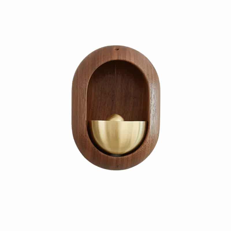 Modern bamboo wall chime with tubes at varied heights