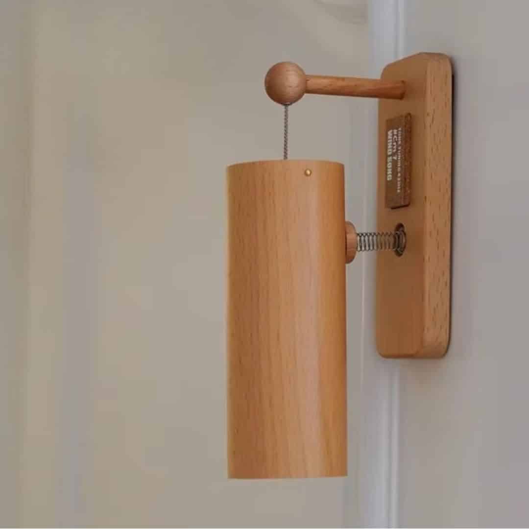 Japanese-style bamboo and rattan wind chime – another view