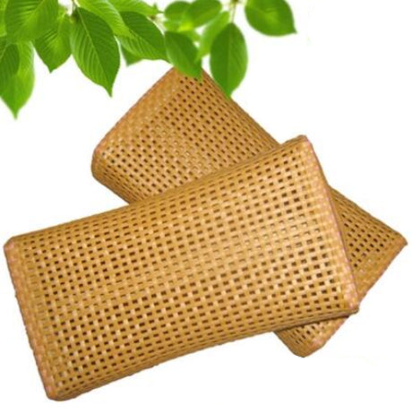 Hand-woven PE rattan neck cushion – multiple views